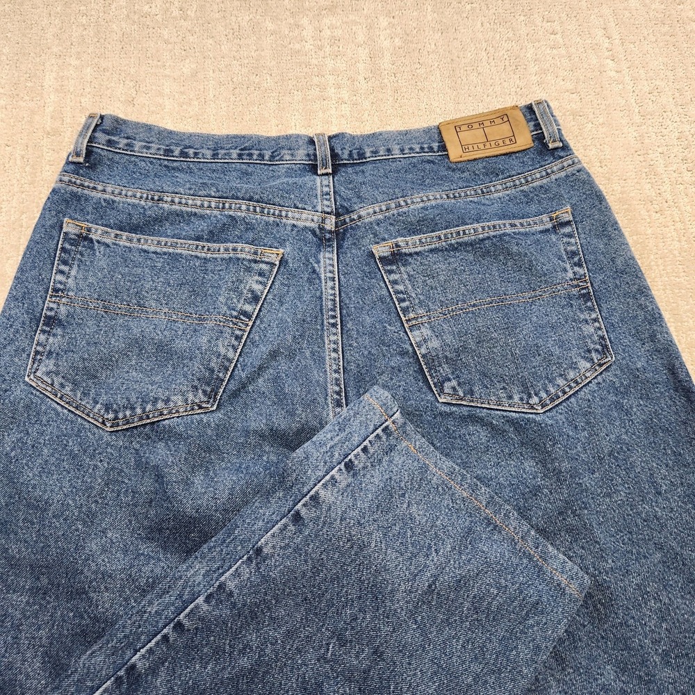 Vintage‎ Tommy Hilfiger Jeans Men 38x34 *READ Relaxed Fit Baggy High Rise Denim